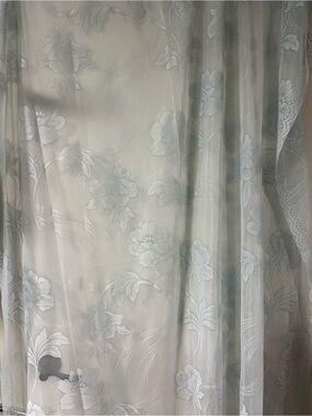 Sheer stiff lace scalloped bottom sears window treatment 043